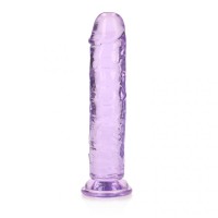 REALROCK 20 CM STRAIGHT DILDO - PURPLE